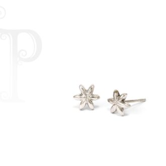 18k White Gold 'Bernadette' Daisy Studs