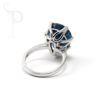9K White Gold & London Blue Topaz Pear Shape Ring - Image 4
