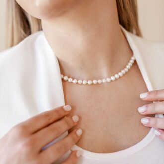 Elegant Medium Freshwater Pearl Necklace