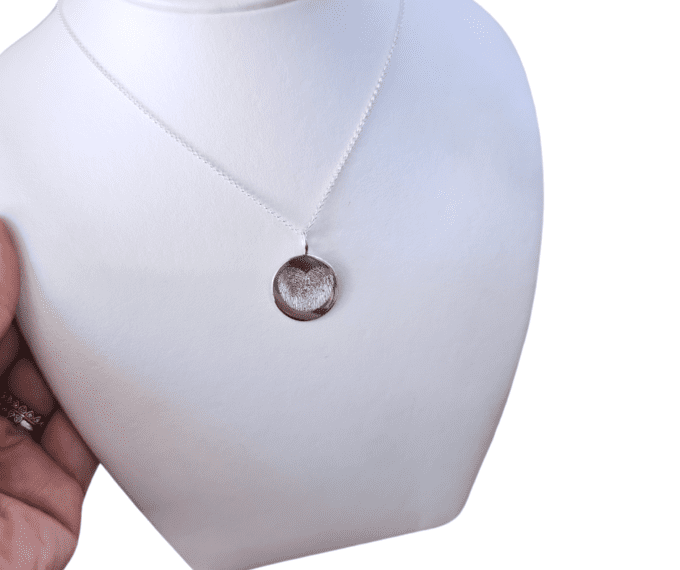 Sterling Silver Fingerprint Engraved Keyring - Image 5